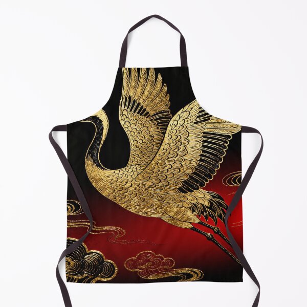 Item preview, Imperial Gold Crane Flight in Crimson Sky designed and sold by zzz888.