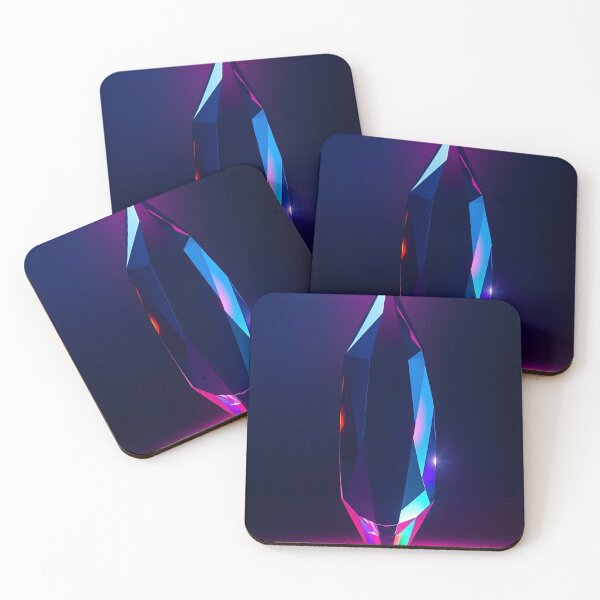 Item preview, Vibrant Standing Crystal – Blue Purple Pink Gemstone Glow designed and sold by EmeraldeaArt.