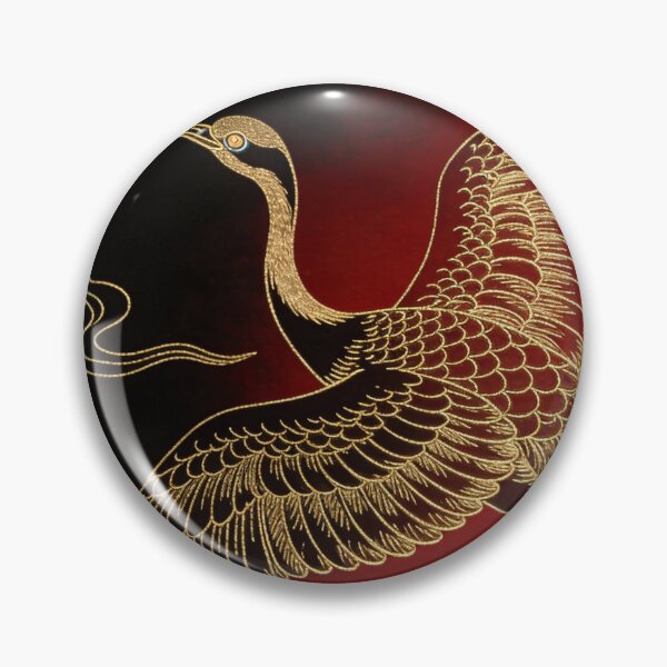 Item preview, Golden Crane Soaring in Crimson Twilight designed and sold by zzz888.