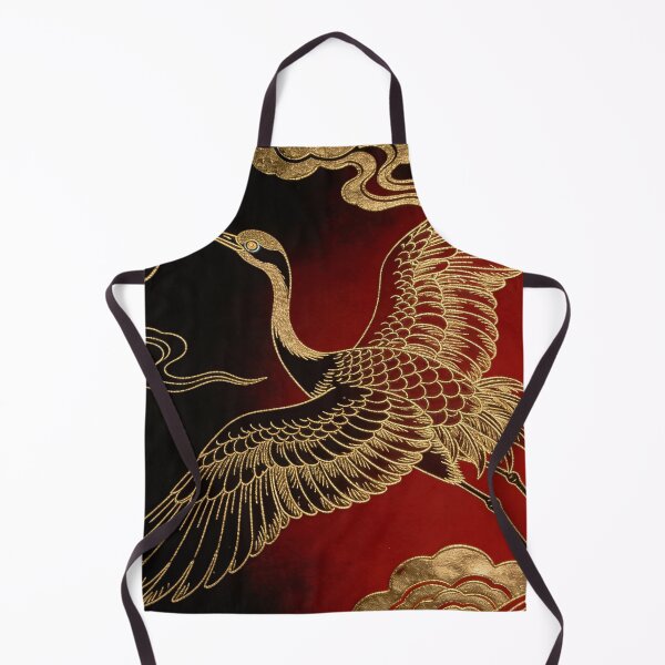 Item preview, Golden Crane Soaring in Crimson Twilight designed and sold by zzz888.