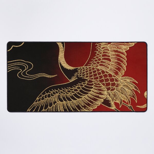 Item preview, Golden Crane Soaring in Crimson Twilight designed and sold by zzz888.