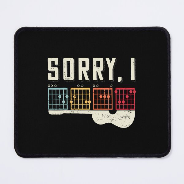Item preview, Funny Guitar Lovers Hidden Message Sorry I Dgaf Guitar designed and sold by JanetCarolyn.