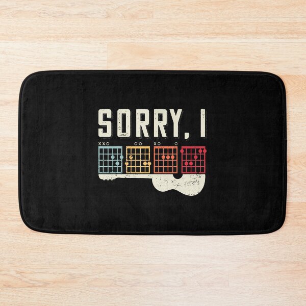 Item preview, Funny Guitar Lovers Hidden Message Sorry I Dgaf Guitar designed and sold by JanetCarolyn.