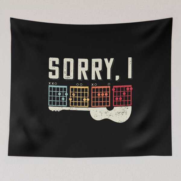 Item preview, Funny Guitar Lovers Hidden Message Sorry I Dgaf Guitar designed and sold by JanetCarolyn.