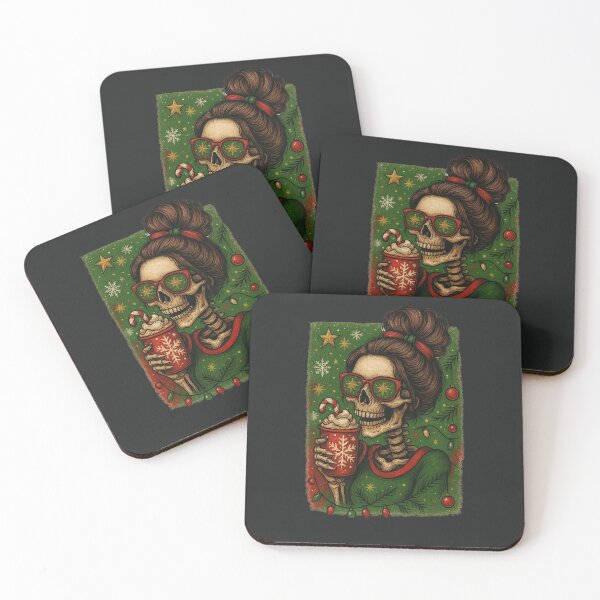 Item preview, Vintage Christmas Skeleton Retro Holiday Art designed and sold by Sasha Shreider.