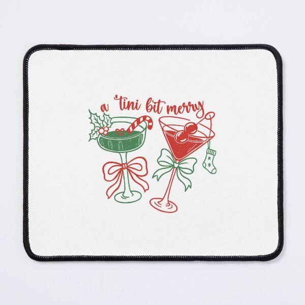 Item preview, Tiny Bit Merry Cocktail Holiday Cheer Festive Drinks designed and sold by ImeldaSparks.