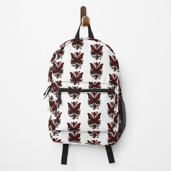 Item preview, Red Butterfly Botanical Goth Design designed and sold by CottonandQuill.