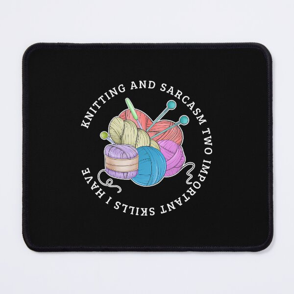 Item preview, Knitting And Sarcasm Funny Knitting designed and sold by LorraineRita.