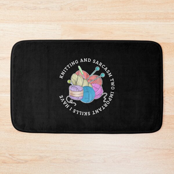Item preview, Knitting And Sarcasm Funny Knitting designed and sold by LorraineRita.