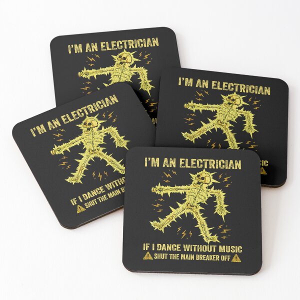 Item preview, I'M An Electrician If I Dance Without Music Funny Skeleton designed and sold by KristyCharleen.