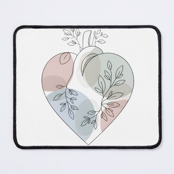 Item preview, Botaniczne Serce Line Art | Organiczne Minimalistyczne Serca | Pastelowa Miłość i Natura | Zdrowe Serce designed and sold by Artadria.