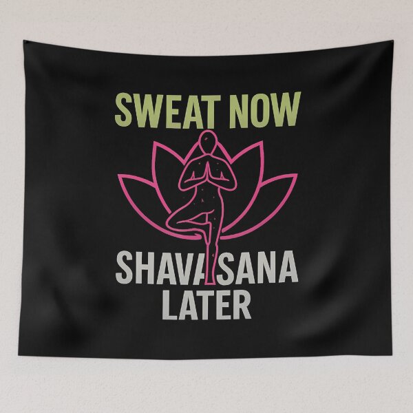 Item preview, t Now Shavasana Later Neon Yoga Lotus designed and sold by LorraineRita.