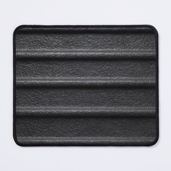 Item preview, Black Brushed Metal Surface with Horizontal Lines – Dark Industrial Texture designed and sold by EmeraldeaArt.