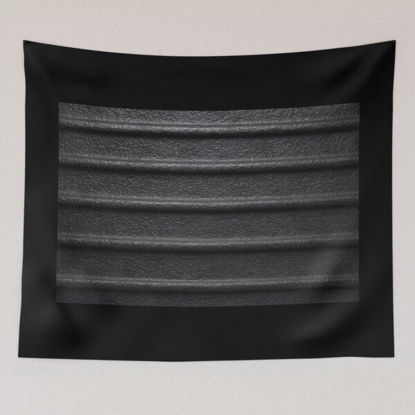 Item preview, Black Brushed Metal Surface with Horizontal Lines – Dark Industrial Texture designed and sold by EmeraldeaArt.