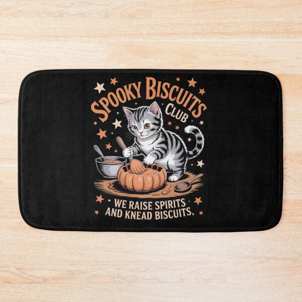 Item preview, Spooky Biscuits Club Cat, Funny Halloween Baking designed and sold by milanforbes.