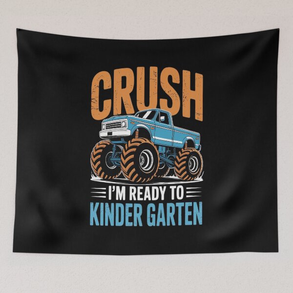Item preview, I'm Ready to Crush Kindergarten Monster Truck designed and sold by KonopikaaArt.