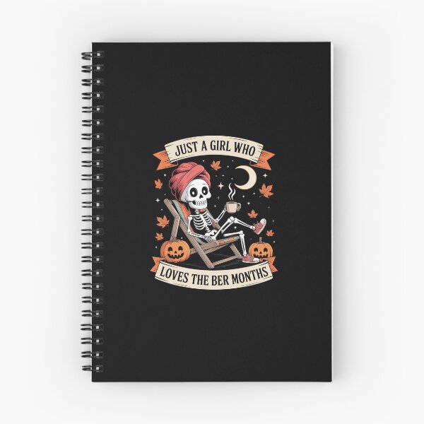 Item preview, JUST A Girl WHO Loves The BER Months Skeleton Coffee designed and sold by Shannon Bosley.