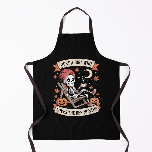 Item preview, JUST A Girl WHO Loves The BER Months Skeleton Coffee designed and sold by Shannon Bosley.