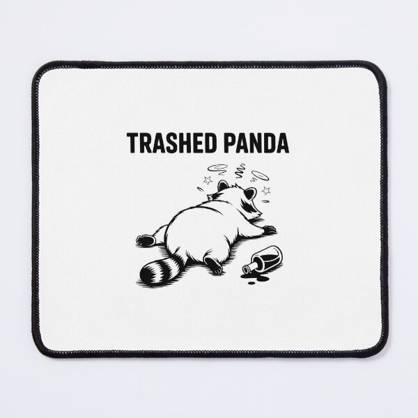 Item preview, Trashed Panda Funny Raccoon Drinking Comedy Scene designed and sold by khdmalakarak.