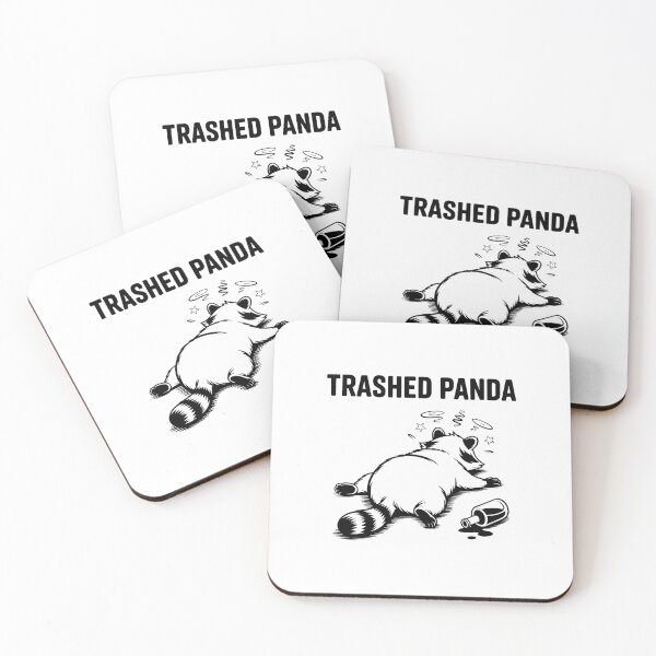 Item preview, Trashed Panda Funny Raccoon Drinking Comedy Scene designed and sold by khdmalakarak.