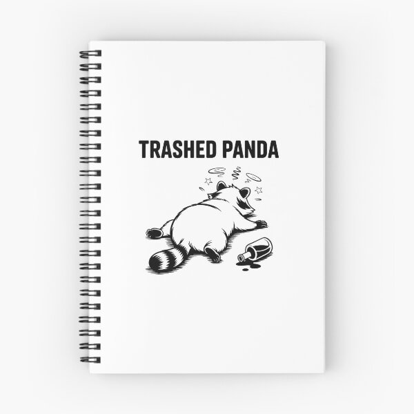 Item preview, Trashed Panda Funny Raccoon Drinking Comedy Scene designed and sold by khdmalakarak.