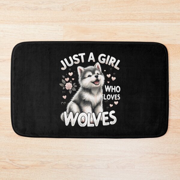 Item preview, Cute Wolf Just A Girl Who Loves Wolves designed and sold by LavetaCatherine.