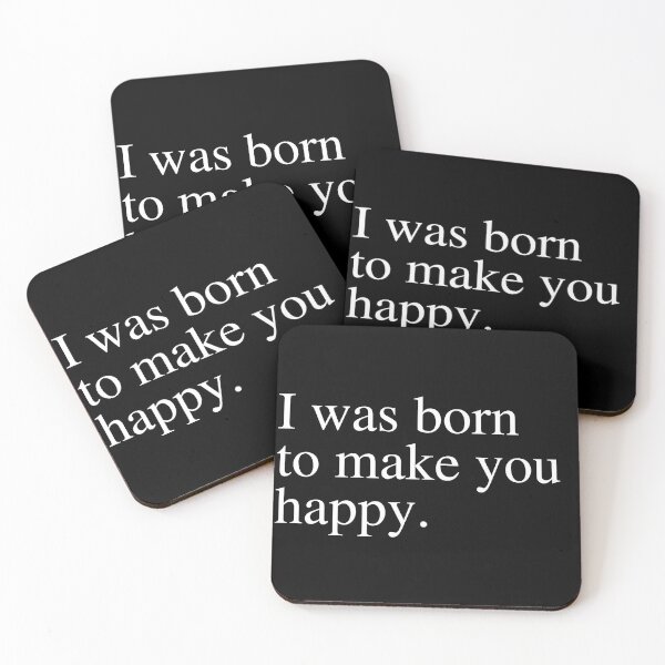 Item preview, I Was Born To Make You Happy - Minimalist Romantic Quote designed and sold by ConfuseLab Alt.