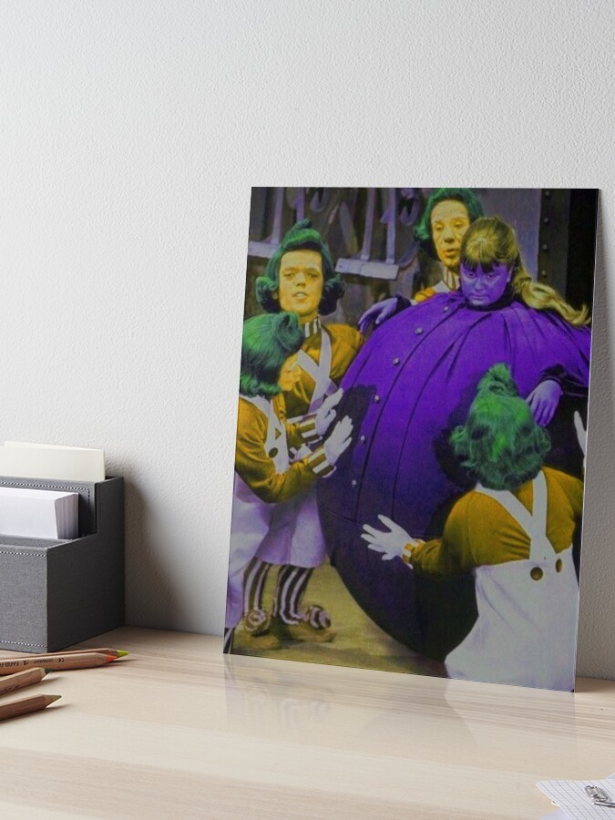 Charlie & The Chocolate Factory Violets Blueberry Art Board Print