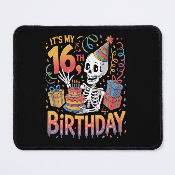 Item preview, It's My 16th Birthday Halloween Skeleton Matching Party designed and sold by KonopikaaArt.