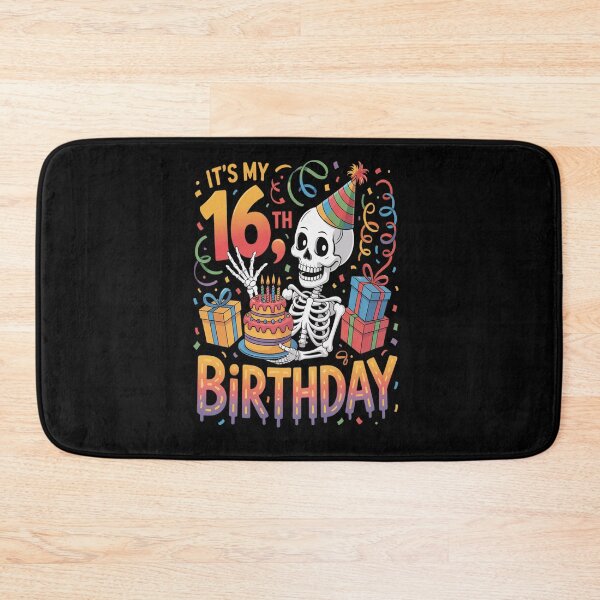 Item preview, It's My 16th Birthday Halloween Skeleton Matching Party designed and sold by KonopikaaArt.