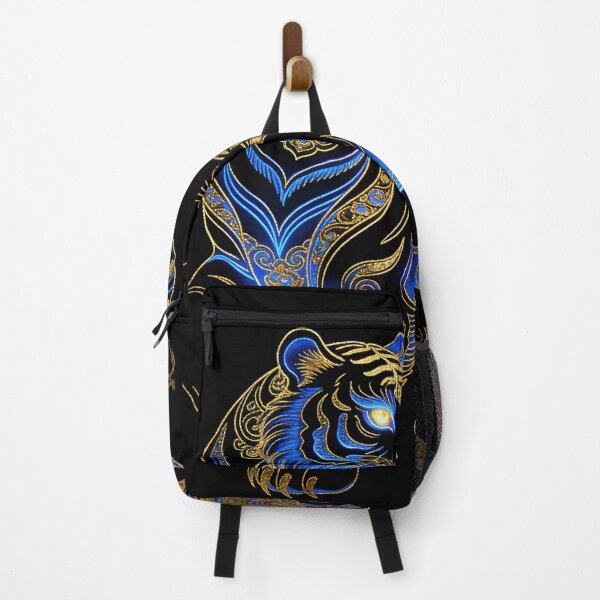 Item preview, Mystic Azure Tiger with Intricate Gold Filigree designed and sold by zzz888.