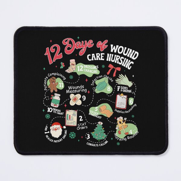 Item preview, Twelve Days Wound Care Funny Nursing Holiday Chart designed and sold by khdmalakarak.
