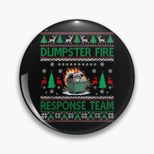 Item preview, Dumpster Fire Response Team Funny Ugly Sweater Scene designed and sold by khdmalakarak.