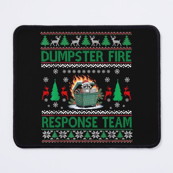 Item preview, Dumpster Fire Response Team Funny Ugly Sweater Scene designed and sold by khdmalakarak.