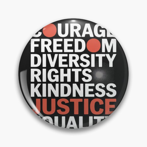 Item preview, Courage Freedom Diversity Rights Kindness Justice Equality designed and sold by LegendsArt75.