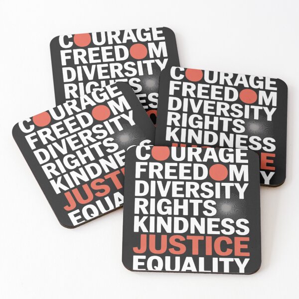 Item preview, Courage Freedom Diversity Rights Kindness Justice Equality designed and sold by LegendsArt75.