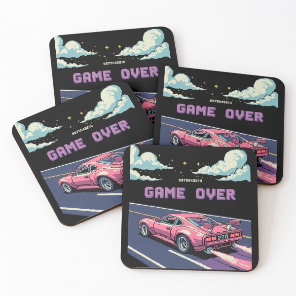 Item preview, 8 bit Pixel Video Games Graphic Design Racing Cars  designed and sold by milanforbes.