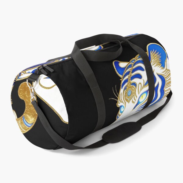 Item preview, Celestial White Tiger with Elegant Blue and Gold Markings designed and sold by zzz888.