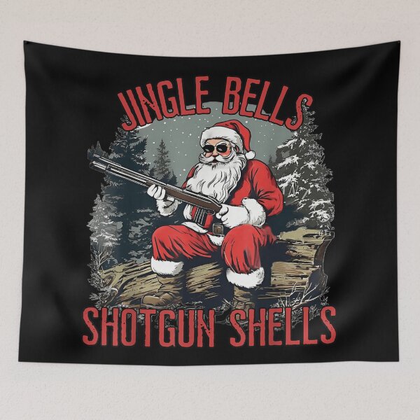 Item preview, Jingle Bells Shotgun Shells Hunter Santa Christmas Hunting Gift designed and sold by DorikoKazan.