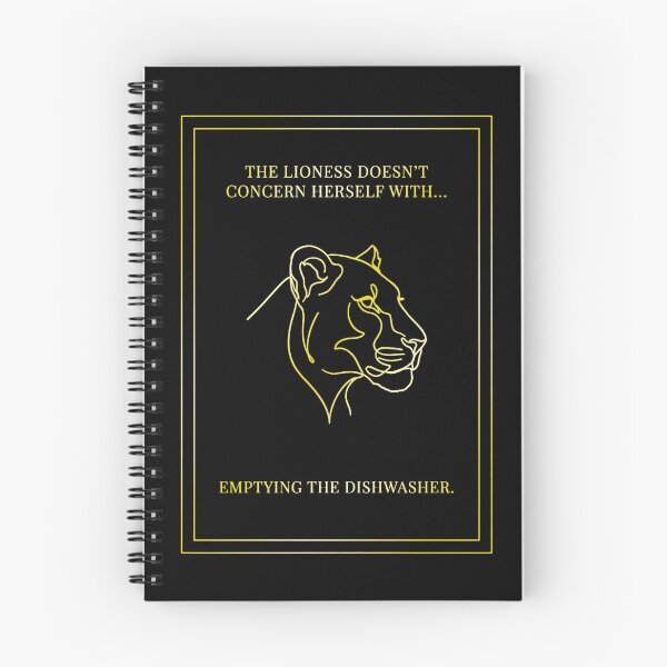 Item preview, The Lioness Doesn't Concern Herself with... Emptying the Dishwasher - Witty Home Quote designed and sold by KAYJAY DESIGNS.
