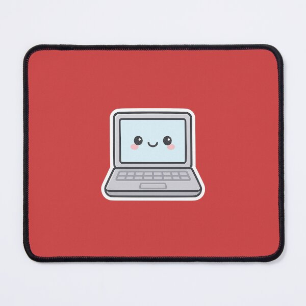 Item preview, Cute Kawaii Laptop with Smiling Screen designed and sold by Kodessh.