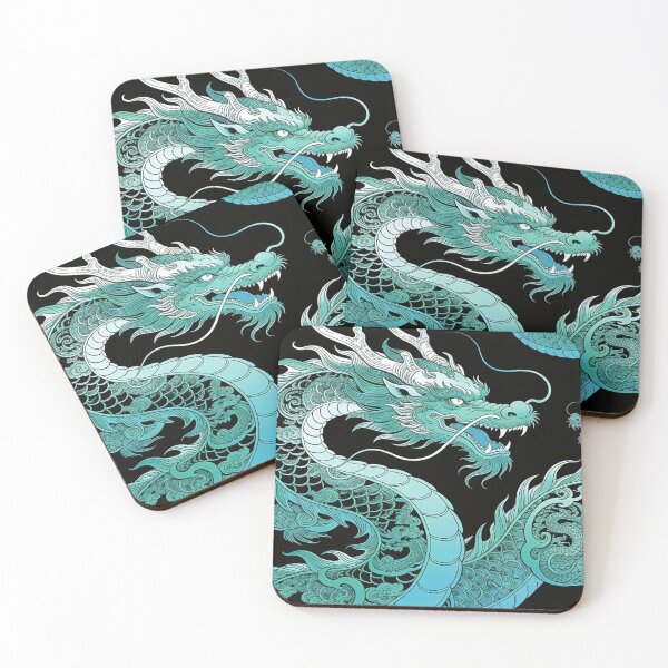 Item preview, Majestic Cyan Teal Chinese Dragon of the East designed and sold by zzz888.