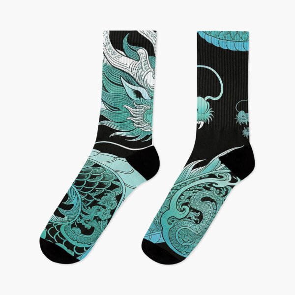 Item preview, Majestic Cyan Teal Chinese Dragon of the East designed and sold by zzz888.