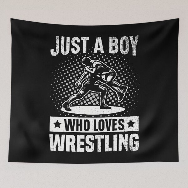 Item preview, Just A Boy Who Loves Wrestling Wrestler Boys designed and sold by KristinTara.