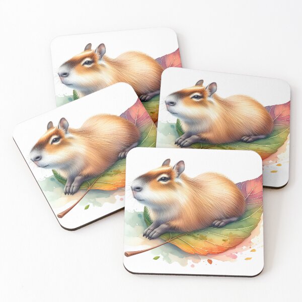 Item preview, Capybara on a leaf designed and sold by Artillenium.
