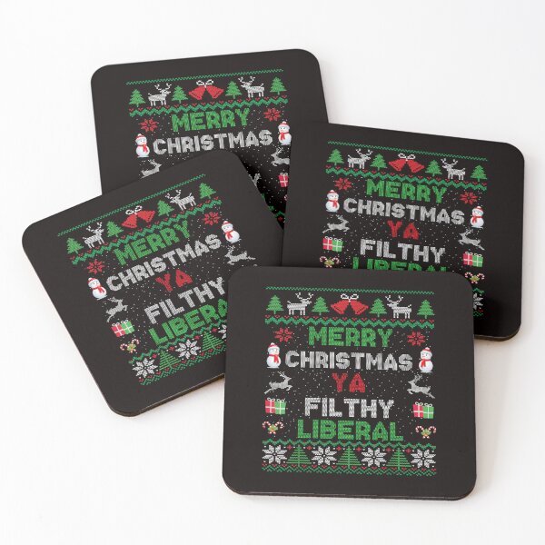 Item preview, Merry Christmas Ya Filthy Liberal Funny Ugly Sweater designed and sold by torildorxop.