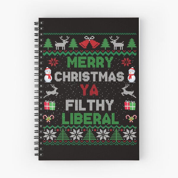 Item preview, Merry Christmas Ya Filthy Liberal Funny Ugly Sweater designed and sold by torildorxop.