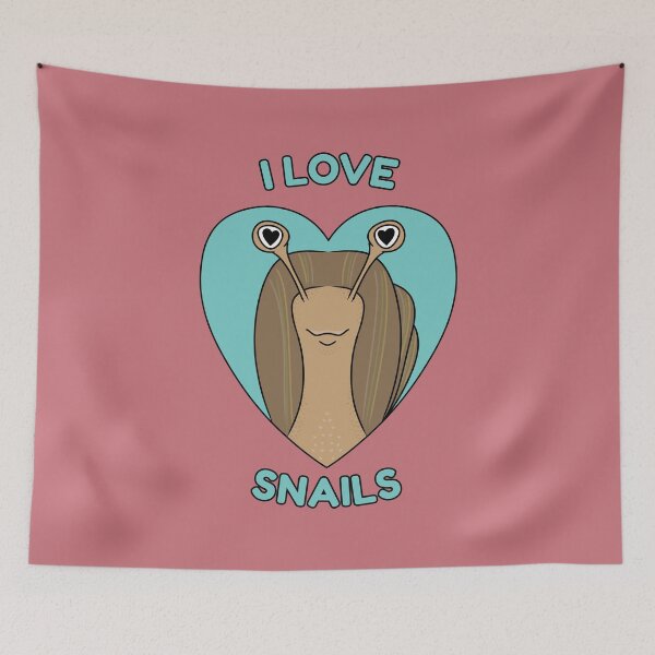 Item preview, I LOVE SNAILS Cute Gift for Snail Lovers designed and sold by HugSomeNettles.
