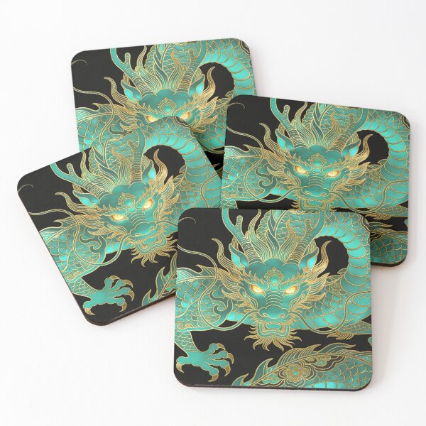 Item preview, Imperial Cyan Dragon with Glowing Gold Gaze designed and sold by zzz888.