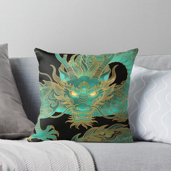 Item preview, Imperial Cyan Dragon with Glowing Gold Gaze designed and sold by zzz888.